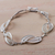 Silver filigree link bracelet, 'Joined Together' - Sterling Silver Fine Silver Filigree Link Bracelet thumbail