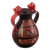 Cuzco vessel, 'Jaguar Sun' - Handmade Ceramic Wild Cat Vessel (image 2b) thumbail