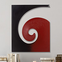 Featured review for Steel and cotton wall art, Evolution