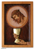 Cedar wood panel, 'Eucharist' - Cedar Jesus Religious Wall Art Relief Panel thumbail
