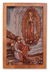 Cedar wall panel, 'Lady of Guadalupe and Juan Diego' - Christianity Wall Panel of Lady of Guadalupe and Juan Diego thumbail