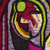 Wollteppich, 'Frau im Spiegel'. - Handgefertigte moderne kubistische Tapisserie aus Peru