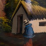 Ceramic vase, 'The Cottage' - Hand Painted Cuzco Ceramic Vase