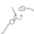 Rhodonite heart necklace, 'Petal Heart' - Handmade Andean Rhodonite Romantic Heart Necklace