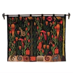 Wool wall hanging, 'Peruvian Jungle' - Artisan Hand Loomed Vibrant Wall Hanging Tapestry