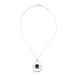 Lapis lazuli pendant necklace, 'Cuddle Me Blue' - Sterling Silver Lapis Lazuli Pendant Necklace
