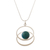 Chrysocolla pendant necklace, 'Cuddle Me Green' - Chrysocolla pendant necklace thumbail