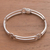 Sterling silver link bracelet, 'Lucky Clover' - Handcrafted Floral Sterling Silver Bracelet (image 2) thumbail