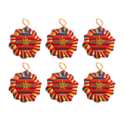 Cotton ornaments (Set of 6)