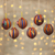 Cotton ornaments, 'Peace Wish' (set of 6) - Cotton ornaments (Set of 6) (image 2) thumbail