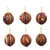 Cotton ornaments, 'Peace Wish' (set of 6) - Cotton ornaments (Set of 6) thumbail