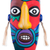 Ceramic masks, 'Colors' (pair) - Handcrafted Ceramic Folk Art Mask (Pair) (image 2d) thumbail
