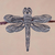 Silver filigree brooch pin, 'Filigree Dragonfly' - Silver filigree brooch pin thumbail