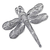 Silver filigree brooch pin, 'Filigree Dragonfly' - Silver filigree brooch pin (image 2b) thumbail