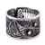 Silver filigree ring, 'Yin and Yang' - Handcrafted Oxidized Silver Filigree Ring thumbail