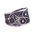 Silver filigree ring, 'Dark Paisley' - Artisan Crafted Fine Silver Filigree Ring thumbail