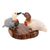 Onyx and aragonite sculpture, 'Wild Ducks' - Hand Carved Onyx Gemstone Sculpture (image 2b) thumbail