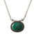 Chrysocolla choker, 'Mystical Medallion' - Sterling Silver Pendant Chrysocolla Necklace (image 2a) thumbail