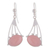 Opal dangle earrings, 'Inca Comets' - Pink Opal dangle earrings
