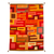 Wool rug, 'Labyrinths of Fire' (6x8.5) - Fair Trade Geometric Wool Area Rug (6x8.5) thumbail