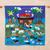 Applique wall hanging, 'Noah and His Ark' - Folk Art Patchwork Appliqué Cotton Wall Hanging thumbail
