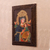'Virgin Mary and Jesus with Cherubim' - Religious Colonial Replica Painting from Peru (image 2b) thumbail
