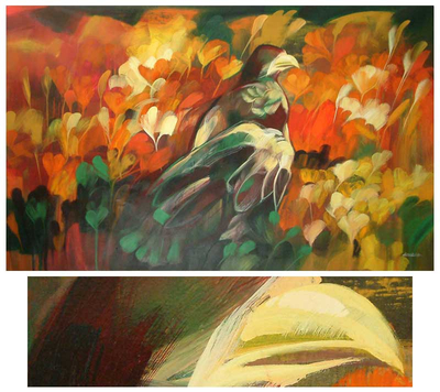 'Loving Nature III' (2008) - Expressionist Painting (2008)