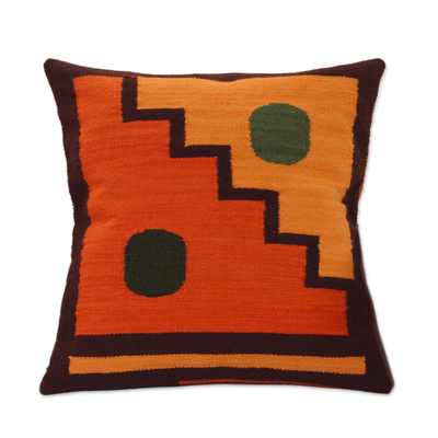 Geometric Wool Cushion Cover