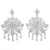 Silver chandelier earrings, 'Silver Dance' - Sterling Silver Filigree Chandelier Earrings thumbail