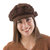100% alpaca hat, 'Chocolate Cap' - 100% alpaca hat (image 2a) thumbail