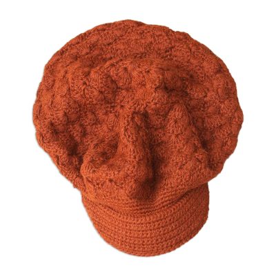 100% alpaca hat, 'Cinnamon Cap' - 100% alpaca hat