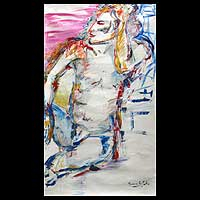 'Retrato de Hombre' (2008) - Pintura Original Perú Arte Abstracto (2008)