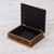 Painted glass jewelry box, 'Night Flutters' - Reverse Painted Glass jewellery Box (image 2b) thumbail