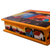 Painted glass jewelry box, 'Mother and Daughter' - Peruvian Reverse Painted Glass Jewelry Box (image 2e) thumbail