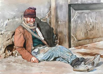 'Happy Porter' (2008) - Realist Portrait Painting