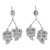 Silver flower earrings, 'Wintergreen' - Silver flower earrings (image 2a) thumbail