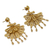 Gold-plated filigree earrings, 'Northern Dancers' - 21k Gold Plated Silver Earrings Statement Piece (image 2b) thumbail