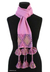 Scarf, 'Strawberry Sprinkles' - Peruvian Blend Solid Knit Scarf (image 2a) thumbail