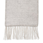 Alpaca blend scarf, 'Silver Gift of Warmth' - Handmade Alpaca Wool Blend Scarf