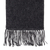 Alpaca blend scarf, 'Charcoal Gift of Warmth' - Unique Men's Alpaca Wool Solid Grey Scarf