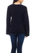 Alpaca blend sweater, 'Black Charisma' - Alpaca Blend Pullover Sweater (image 2c) thumbail