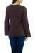 Alpaca blend sweater, 'Chocolate Charisma' - Brown Alpaca Blend Pullover Sweater (image 2c) thumbail