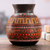 Aged Cuzco vase, 'Magic of Urubamba' - Hand Painted Cuzco Ceramic Vase