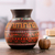 Aged Cuzco vase, 'Magic of Urubamba' - Hand Painted Cuzco Ceramic Vase