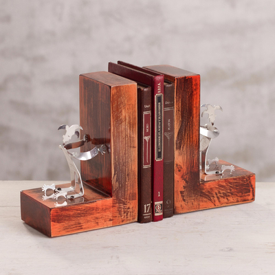 Aluminum bookends, Harlequin Fortress