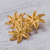Gold plated filigree brooch pin, 'Amazon Bouquet' - Floral Gold Plated Filigree Brooch Pin (image 2b) thumbail