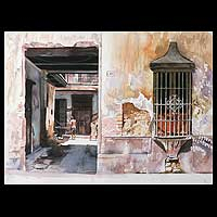 'Old Lima' (2008) - Realist Architectural Painting