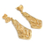 Gold plated filigree earrings, 'Bells' - Handmade Gold Plated Filigree Earrings from Peru (image 2a) thumbail