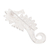 Silver filigree brooch pin, 'Shining Seahorse' - Peruvian Fine Silver Filigree Brooch Pin (image 2b) thumbail