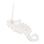 Silver filigree brooch pin, 'Shining Seahorse' - Peruvian Fine Silver Filigree Brooch Pin (image 2c) thumbail